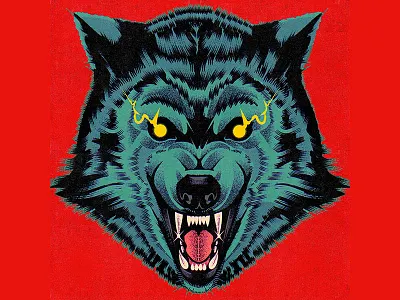 MM* 腐った art artwork book cartoon cd cover design dog graphic design illustration music vector vinyl wolf