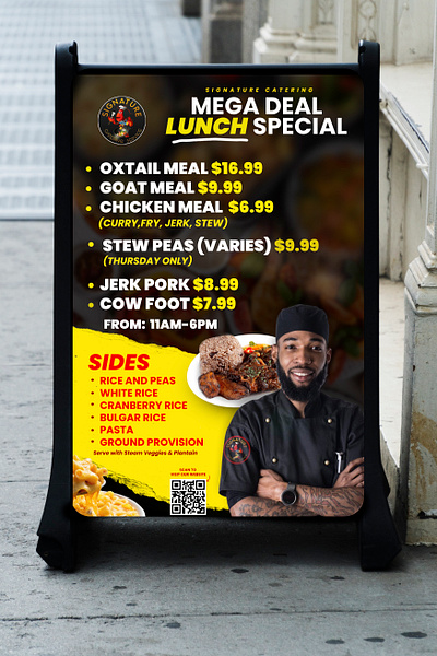 Signature Catering Outdoor Sign