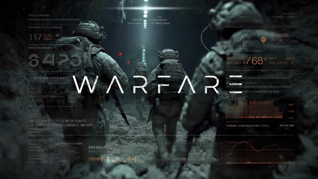 WARFARE – Cinematic Tactical Film Score Thumbnail Design actiondesign aiart animation branding cinematicdesign cinematicposter drew deltz drewdeltz filmscore futuristicui graphic design midjourneyai scifihud soundtrackcover tacticaldesign ui visualstorytelling warfaresoundtrack youtubethumbnail
