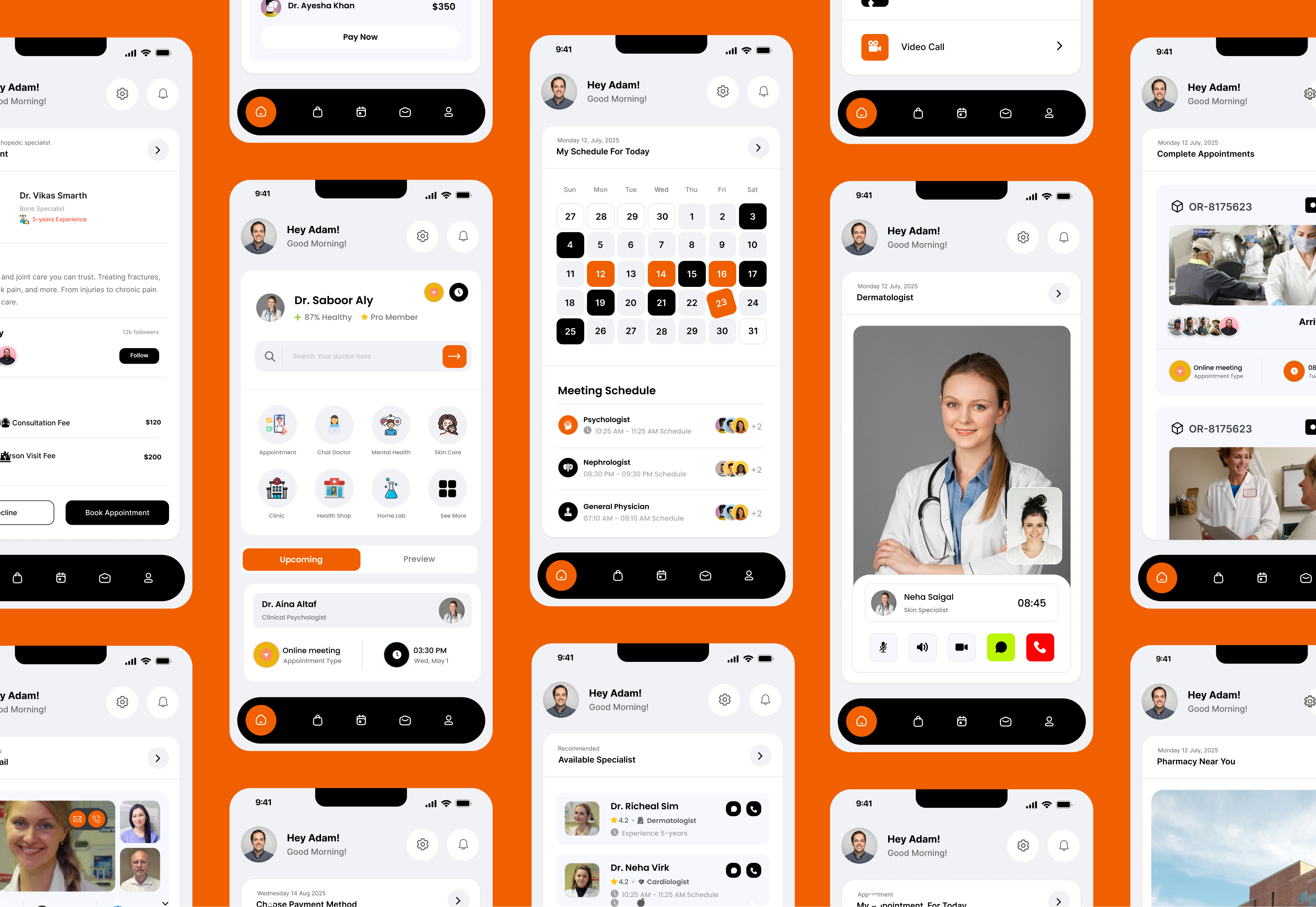 Healthcare Mobile App UI/UX Design | Wellness,Telemedicine & App 2025 design app design case study design doctor app graphic design healthcare app illustration landing page medical app design mobile app design trend 2025 ui ui design uiux user experience user interface ux design web app wellness app