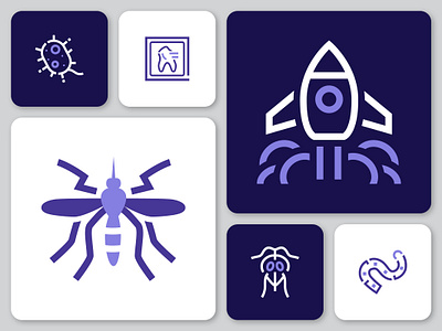 Antech Icons art direction branding design design thinking graphic design icons illustration illustrator logo vector