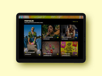 Lemmonade "from blog" blog graphic design lemonnade ui landing ui ux ux weed