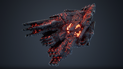 Gun blade - magma - 3d animation 3d modeling digital sculpting quixel megascans quixel mixer texturing unreal engine 5 voxel art weapon art zbrush