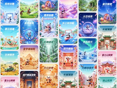 Panda Tour Global Poster Design3 poster ui 海报