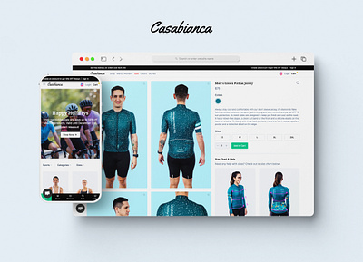 Casabianca Cycling - Shop casabianca cycling design devices graphic design logo mockup ux website