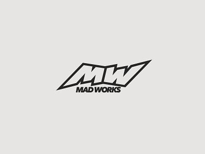 Mad Works | logo brand brand designer brand idetity brand logo branding brandmark company logo custom workshop design logo identity identity design logo logo design logo designer logo idea logo inspiration logotype mw logo project logo