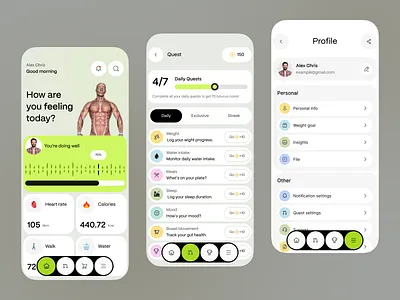 Biohackk & Wellness Mobile App app design biohackk app fitness app health app health tracker app healthcare ios app lifestyle app mental health mobile app mobile app design nutrition app uidesign uiux design wellness wellness app wellness mobile app workout nutrition app