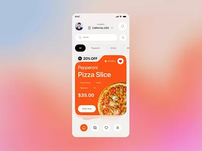 Peppino Pizza Concept - Ui Animation animation app ui crypto exchange pizza app ui animaiton ui design web application