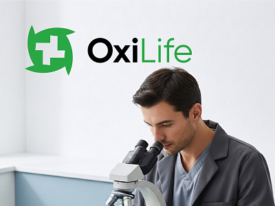OxiLife – Logo Design abstract logo brand identity branding clinic logo design health logo healthcare hospital logo life logo medical logo medtech logo minimalist logo modern logo nature o lettermark oxygen pharmacy logo wellness logo