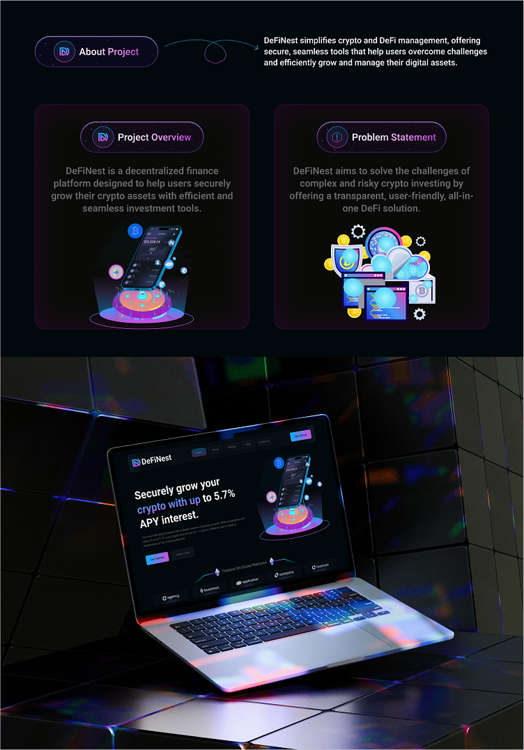 DeFi Web3 Crypto Website Design by Mehedi hasan on Dribbble