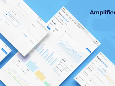 Amplified Marketing - Screens design flat graphic design illustration marketing mockups screens ui ux vector website