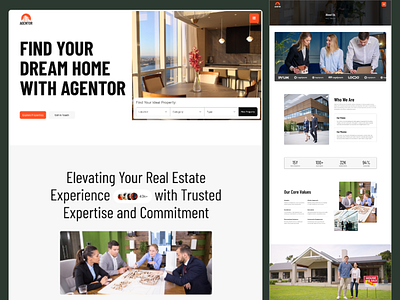 Agentor - Real Estate Website Template agencies agency website business website design minimalistic webflow template property management real estate real estate professionals real estate website template templates webflow template webflow templates