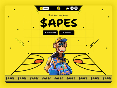 Meme Coin Website / Meme Coin Landing Page apes meme meme coin meme coin landing page meme coin template meme coin website meme token