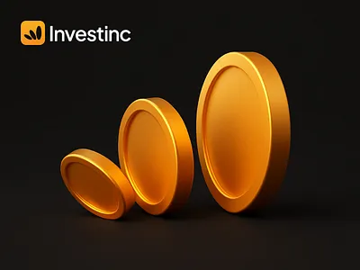Investinc Logo for Sale 3d logo abstract logo bank brand identity branding coin logo crypto design dynamic finance fintech icon investment logo logotype modern logo monogram trading wallet