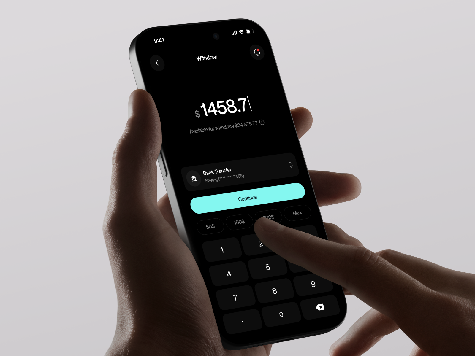 Example of Fintech Mobile App Design