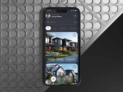 Real Estate App UI Design app app design home finder ios mobile mobile app property app property search real estate real estate app smart home finder