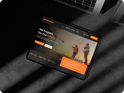 Jhontraktor — Construction Website product design ui ux design web development website design