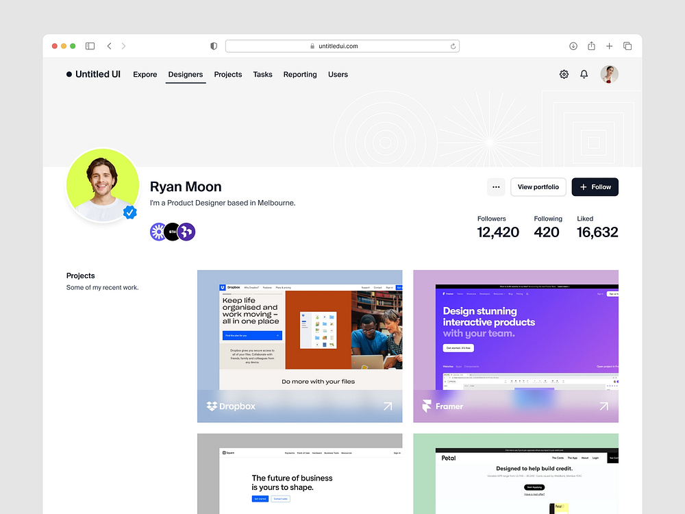 Browse thousands of Profile UI images for design inspiration | Dribbble