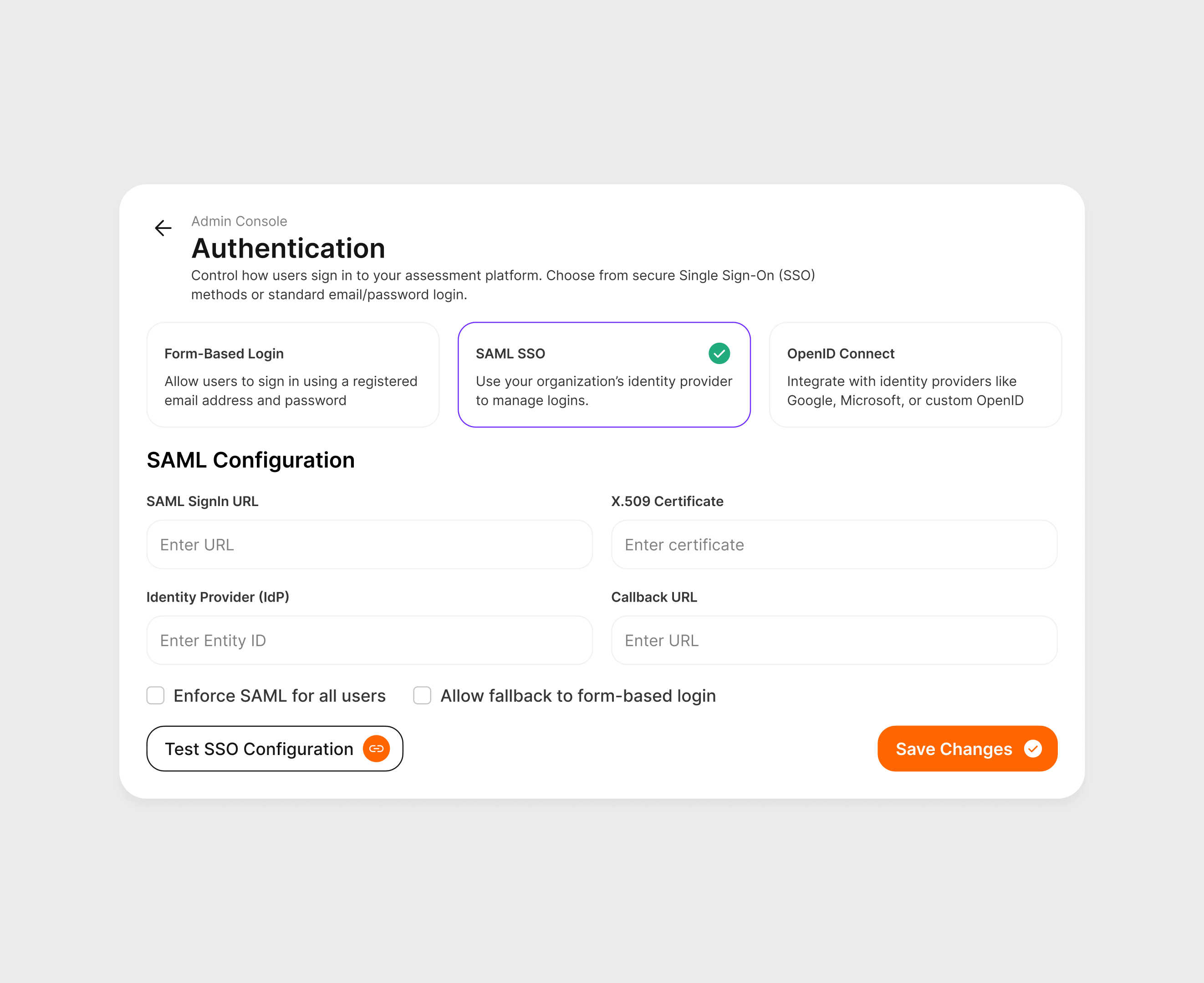 Authentication Setup design lxp ui ux uxdesign