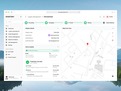Inventory and Supply Chain Management dashboard ecommerce dashboard ui inventory dashboard inventory management logistics dashboard saas saas design shipping logistics dashboard stock management supply chain supply chain management ui supply dashboard ui uiux web app web apps