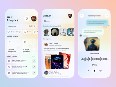 Meta AI App Redesign ai ai app ai conversation ai generate ai interface ai mobile app ai powered ai product meta ai mobile nextgen ai smart assistant