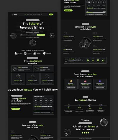 crypto & cryptocurrency websites landing pages analytics blockchain crypto crypto exchange crypto platform cryptocurrency motion graphics portfolio management trading trading tools ui ui designer wallet management webzoe