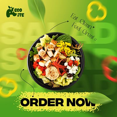 EcoBite - Instagram marketing design design figma food graphic design instagram marketing motion graphics photoshop poster product seo stunning ui