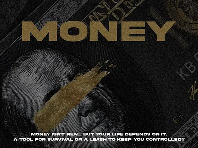 Money - An illusion black branding freelance gold gradient graphic design instagram madhav madhav madupu madupu money noise photoshop post premium quality