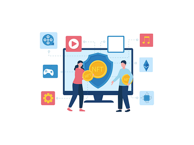 NFT Non Fungible Token Digital Crypto Animation adobe after effect animation animation after effects bitcoin blockchain gif animation illustration illustration animation lottie lottiefiles