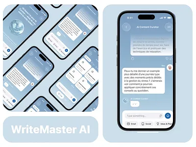 AI Text Generator Mobile iOS App Redesign ai ai copywriter android app design concept app design template app interface chatbot content design ios mobile mobile app mobile ui text generator ui ux