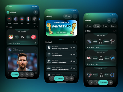 Football Sports App UI | Live Scores, News & Match Updates app app design football football app football news ios live scores match updates mobile mobile app soccer app sports sports app sports fans sports update app