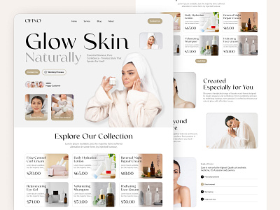 Skincare Website Design antdesk beauty product beauty web beauty website design cosmetics website ecommerce website efatuix figma design landing page landing page website landingpage website product design product landing page products skin care ui design web design website design women skin women skincare
