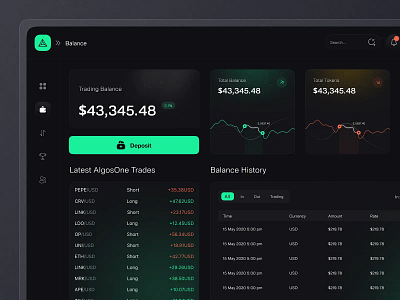 AI Trading Dashboard ai dashboard ai trading ai trading bot ai trading dashboard aiagents crypto ai trading saasdesign trading dashboard uxui web design web3 web3ux website website design