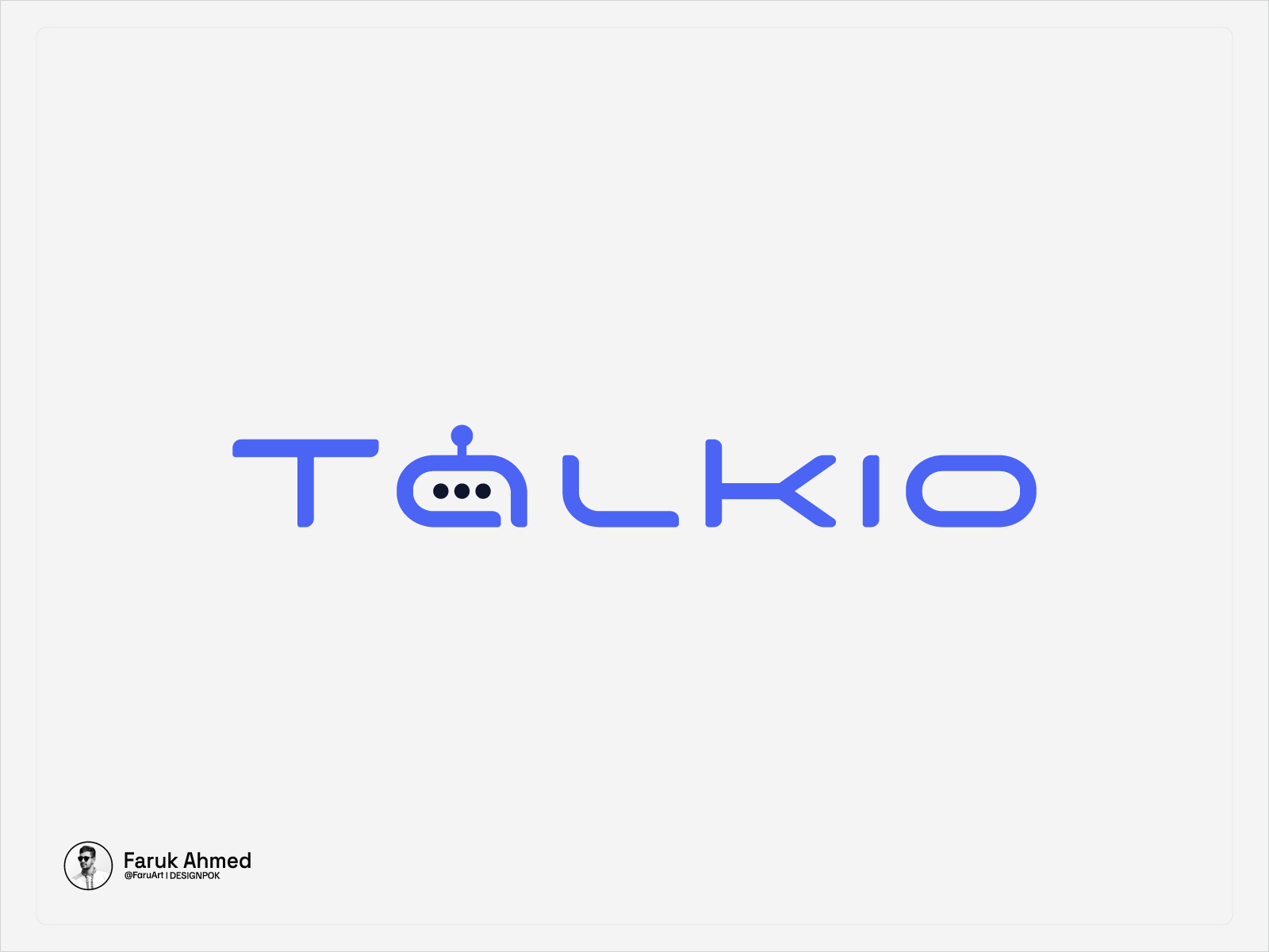 Talkio branding chatbot designpok faruart logo logodesign minimal logo talklogo techlogo
