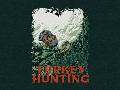Turkey Hunting - Illustration for T-Shirt apparel artwork branding graphic design hunting huntingcommunity huntinggear huntingillustration huntingseason huntingsquad illustration merchandise outdooradventure outdoorlife shoot t shirt turkey turkeyhunting wildturkey