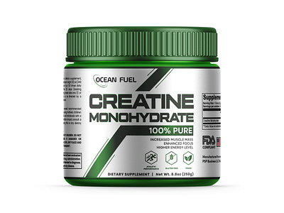 Supplement Label Design beauty bold design brand label branding creatine custom packaging custom supplement packaging fda fda compliant fda lable graphic design health product label design natural nutrition label packaging product label product packaging supplement label supplement packaging wellness product