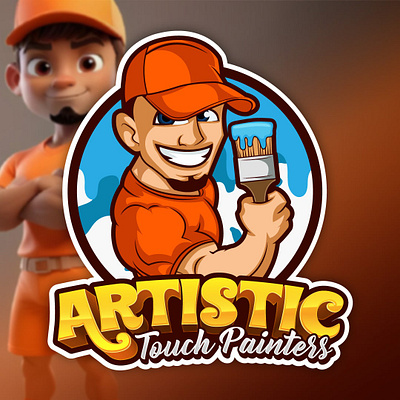 Cartoon Logo design for Artistic Touch Painter – by CartoonLogoX branding brandmascotlogo businesslogo businessmascotlogo cartoonillustrationlogo cartoonlogo cartoonlogoart cartoonlogoartist cartoonlogodesigner cartoonlogox cartoonstylelogo characterlogodesign creativebranding creativecartoonlogo design funlogodesign graphic design logo mascotlogodesign