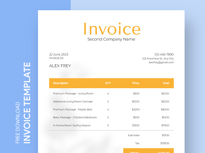 Personal Invoice Free Google Docs Template bill business check corporate docs document google invoice invoices ms pay payment personal print printing sales tax template templates word