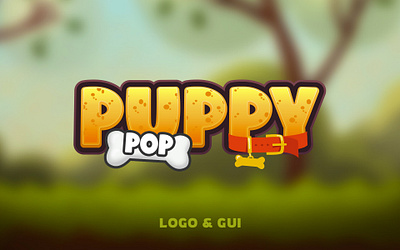 Puppy Pop Cute Cartoon Game UI game art game design game ui ui uiux