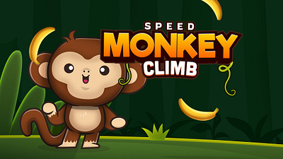 Monkey Climb 2d Game UI/UX & Game Design + Development game art game design game development game ui game uiux ui