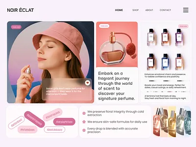 Creative Personal Portfolio Website art concept design design web devdock ecommerce hero design landing page design light theme luxury parfumes perfumes shop uiux web design web design inspiration website design