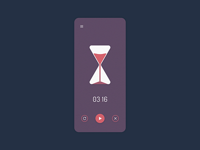 Daily UI - 014 - Countdown Timer 014 app countdown timer dailyui mobile paper timer ui