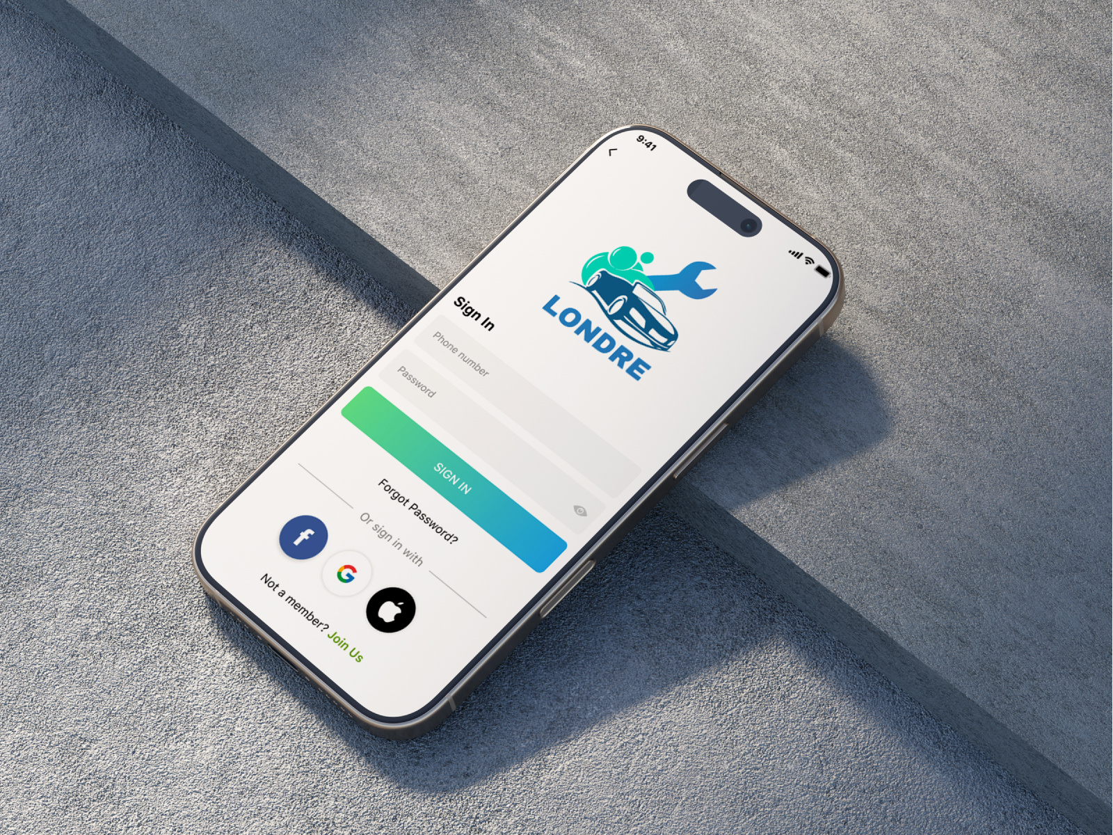 LONDRE | Car Service App | Easy Repairs & Maintenance app design car maintenance car service car service app inique design mobile app modern design ui design uiux