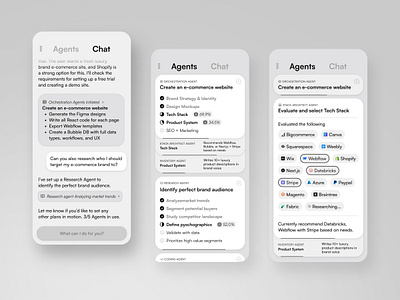 Multi AI Agents App agent app agentic agents ai ai agent app cards dashboard light app light mode prompt tags ui wangmander