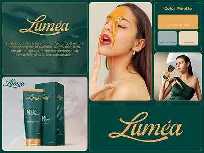 Luxury Organic Skincare Beauty Brand Visual Identity – Luméa beauty botanical brand identity branding graphic design logo logo design motion graphics organic skincare visual identity