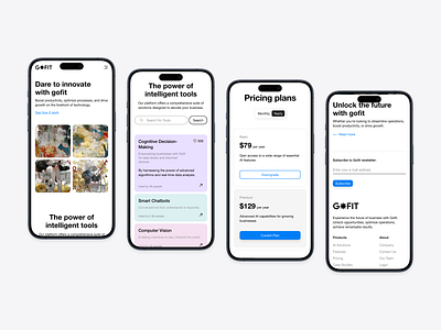Mobile Mockup - Light Mode ai ai features auto layout bento bento box features section footer hero section landing page light mode mobile mobile mockup mockup pricing section responsive responsive mobile saas ui ui kit ux