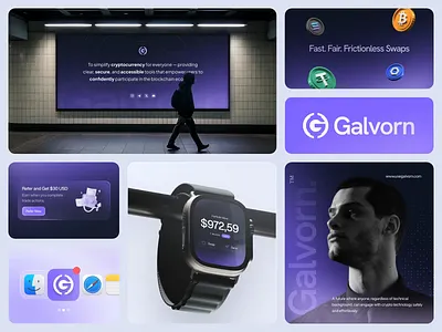 Galvorn - Crypto Branding animate b2b blockchain brand branding clean crypto crypto made clear cryptocurrency dapp dark mode design dipa inhouse investment modern design saas startup