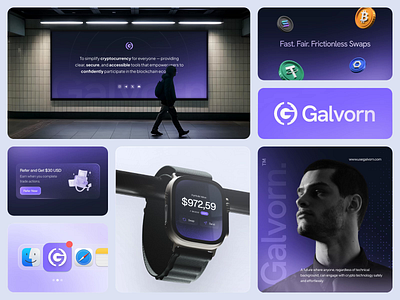 Galvorn - Crypto Branding animate b2b blockchain brand branding clean crypto crypto made clear cryptocurrency dapp dark mode design dipa inhouse investment modern design saas startup