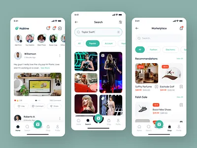 Social Media & Marketplace App UI Design appdesign cleanui dribbbleshots ecommerceui figmadesign iosdesign marketplaceapp minimaldesign mobileappdesign mobileux productdesign socialmediaapp uidesign userinterface uxdesign