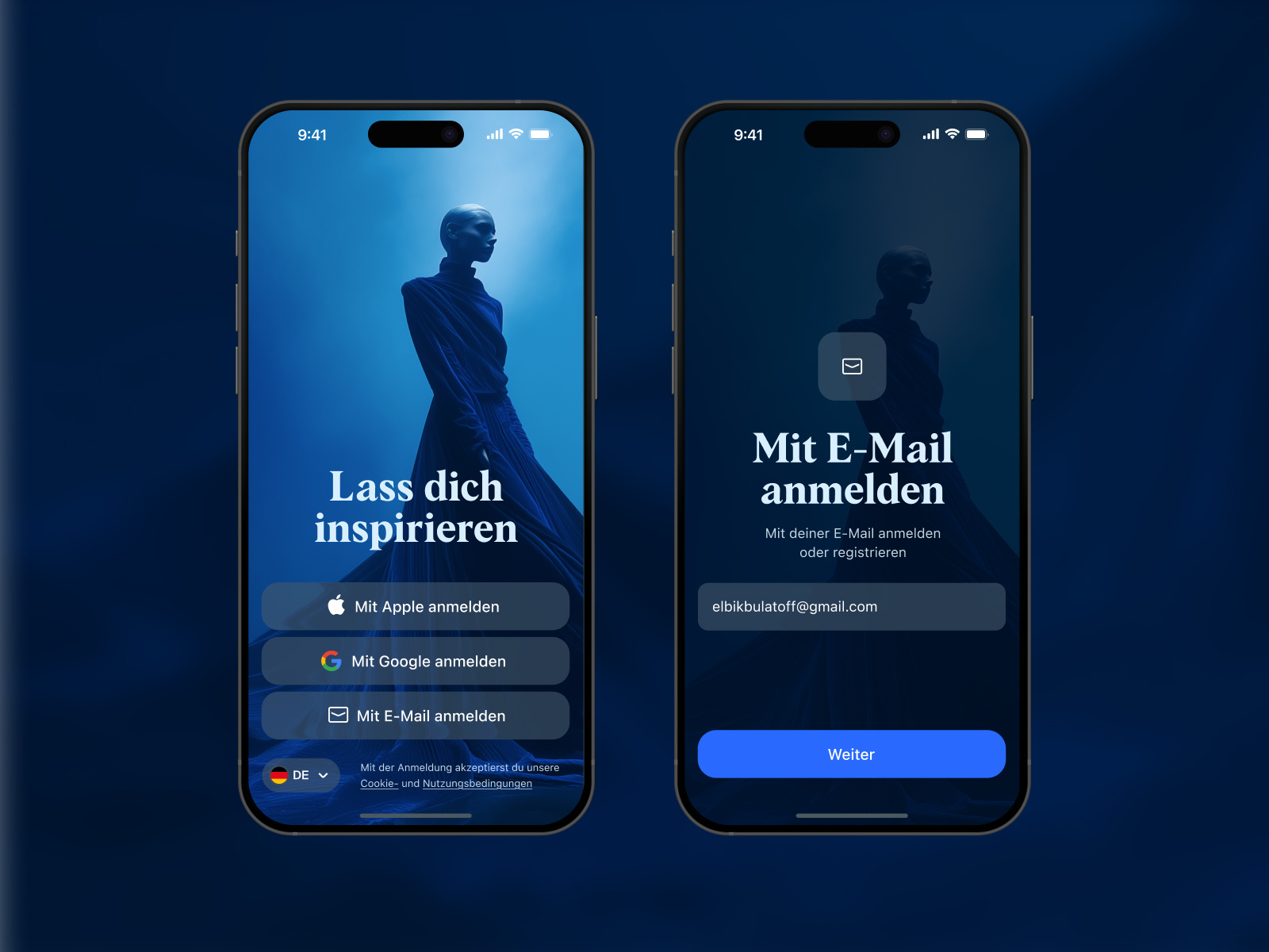 Sign Up Screen | Registrierungsbildschirm dailyui fashion ios mobile mobile design sign up ui ui design